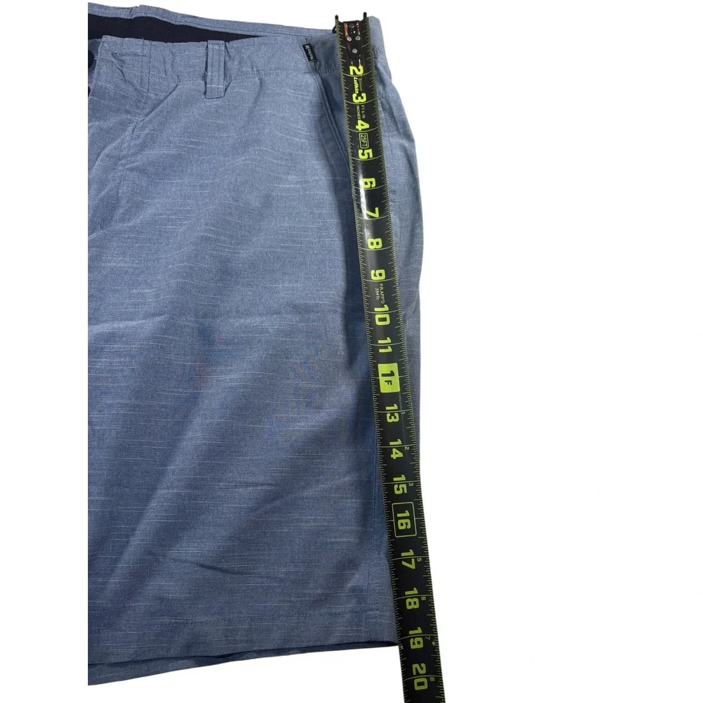 Hurley Hybrid Shorts Men 34 Blue Gray Excellent Quick Dry Walkshorts Heather